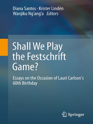 cover image of Shall We Play the Festschrift Game?